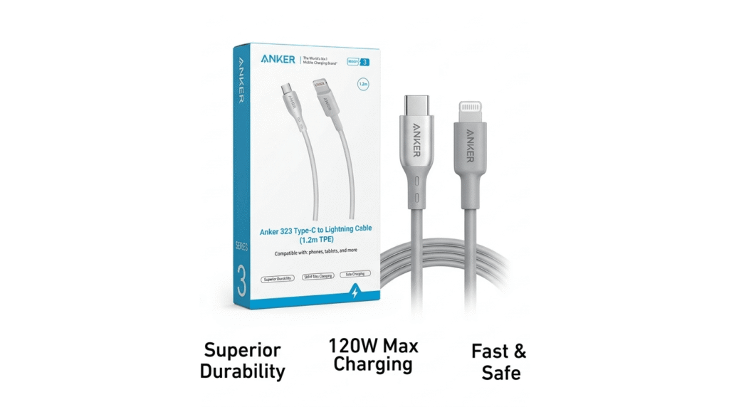 Anker 323 Fast Charging Cables (1.2m)