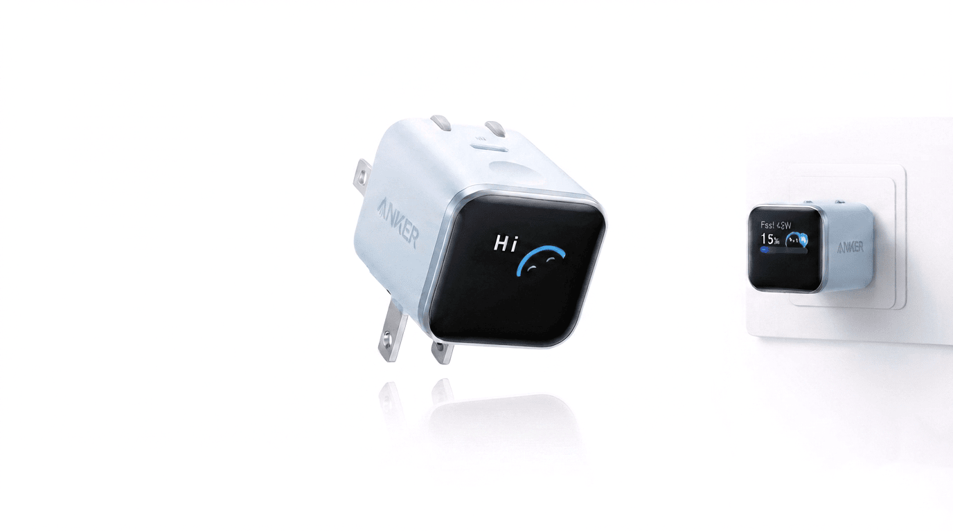 Anker Nano 45W GaN Fast Charger with Smart Display (A121D)