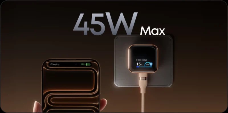 Anker Nano 45W Gan Fast Charger with Smart Display (A121D) - Image 2
