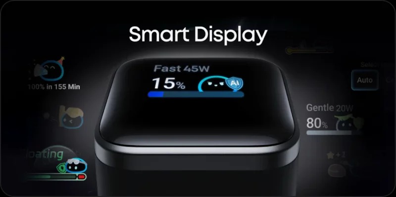 Anker Nano 45W Gan Fast Charger with Smart Display (A121D) - Image 3