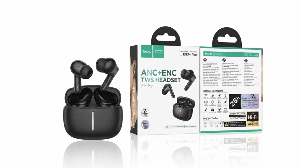 Hoco EQ34 Plus Rima ANC+ENC TWS Earbuds