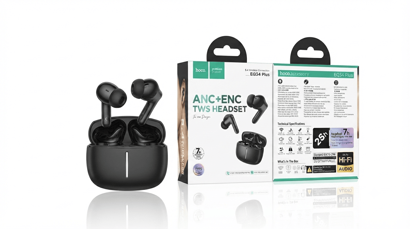 Hoco EQ34 Plus Rima ANC+ENC TWS Earbuds